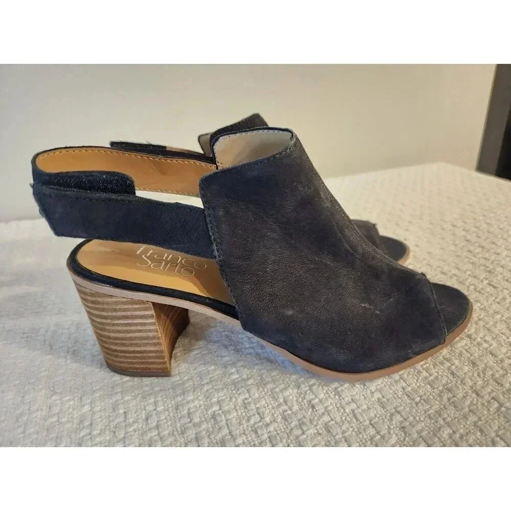 Franco Sarto Sling Back Peep Toe Helix Sandals - 8.5 - Picture 1 of 8